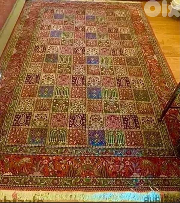 Carpets Ajami / قُمّ ثُريّا- handmade-silk&wool/ discount for 2 0