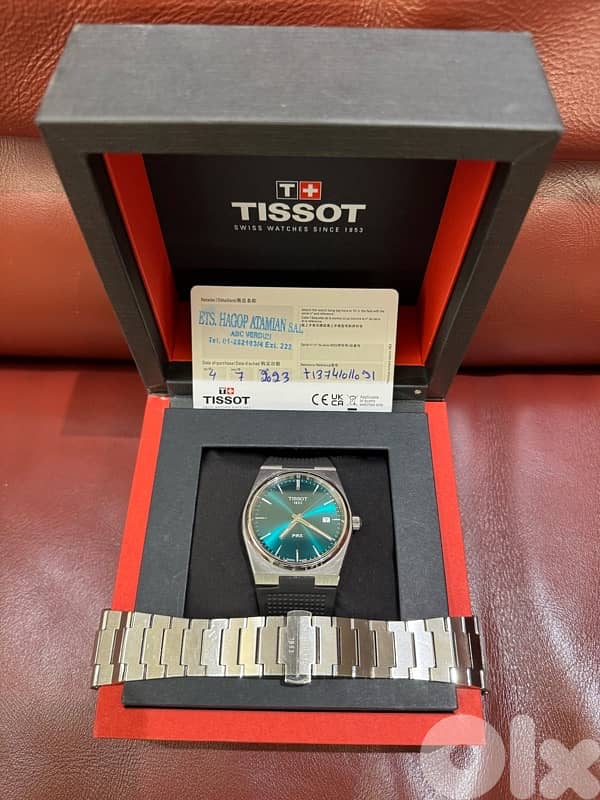 Tissot prx green dial 0