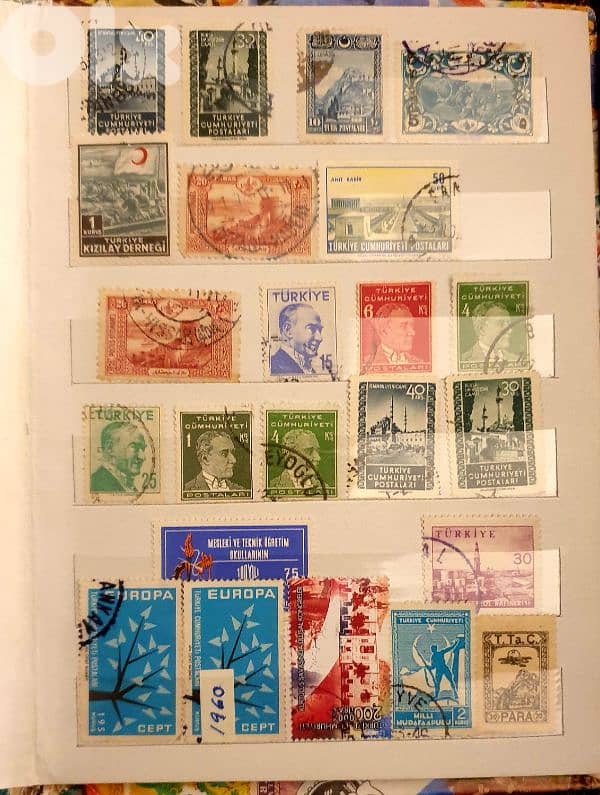 Ottoman Empire Turkey 1892-1960's stamps in Album 1