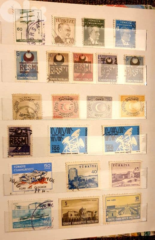 Ottoman Empire Turkey 1892-1960's stamps in Album 3
