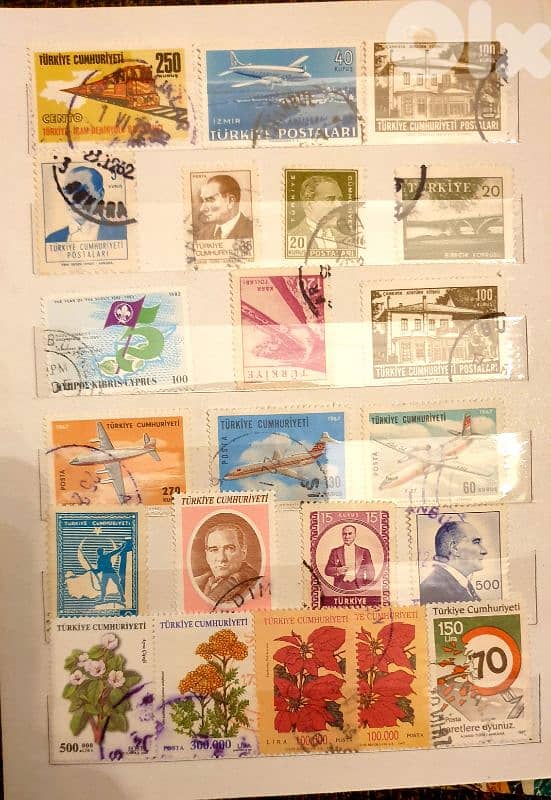 Ottoman Empire Turkey 1892-1960's stamps in Album 7
