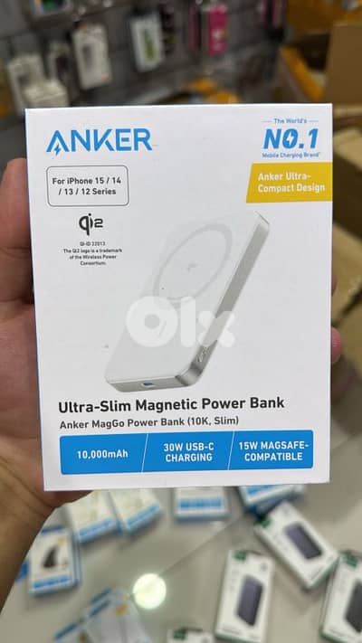 Anker MagGo Power Bank (10k,Ultra slim) white