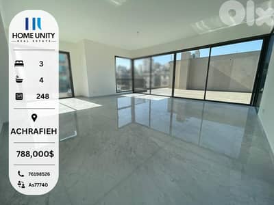 Luxury 248sqm Duplex Nestled in a Peaceful, Modern Area of Achrafieh