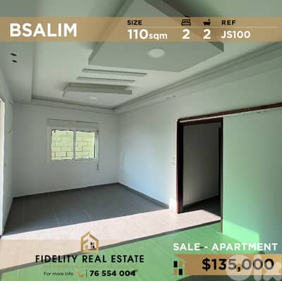 Apartment for sale in Bsalim JS100 شقة للبيع بصاليم
