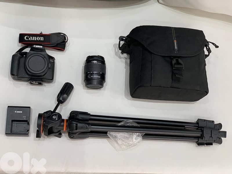 Canon EOS 1300D + 18-55mm Lens + Tripod + Bag – Excellent Condition 3