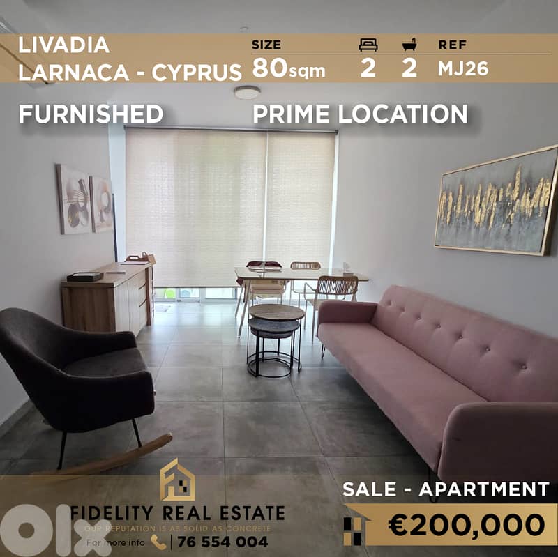 Apartment for sale in Larnaca MJ26 شقة  للبيع في لارنكا 0