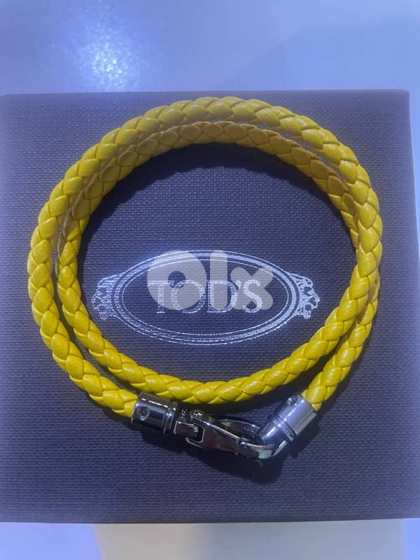 Tod’s genuine yellow leather bracelet 3