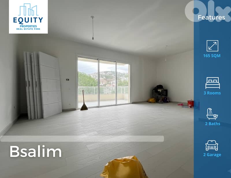 165 SQM Apartment For Sale In Bsalim شقة للبيع #RH234350 0