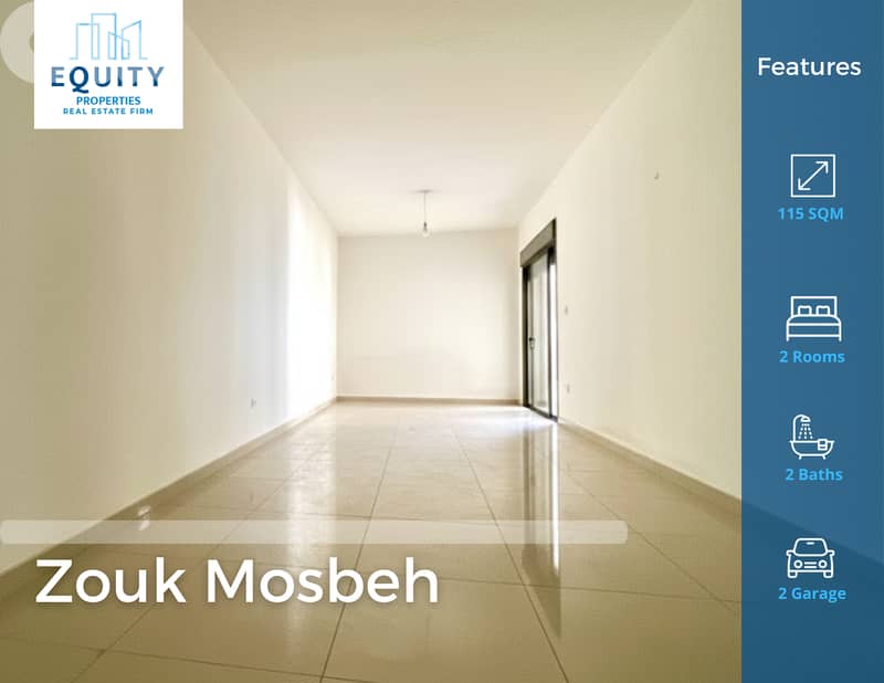 115 SQM Apartment With Terrace For Sale In Zouk Mosbeh #RK234425 0