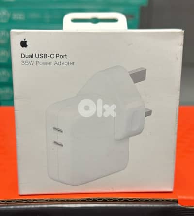 Apple 35w dual usb-c port adapter 3pin