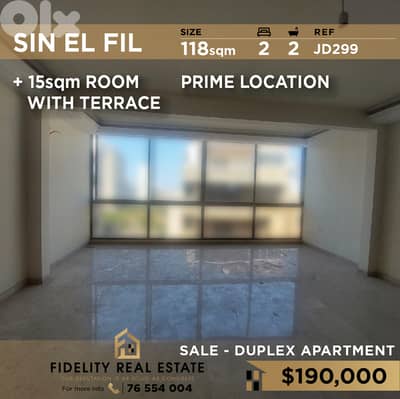 Apartment for sale in Sin EL FIil JD299 شقة  للبيع في سن الفيل