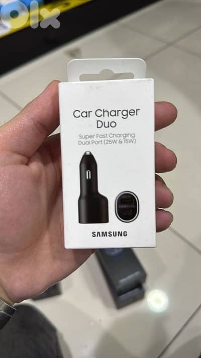 Samsung Car charger duo super fast charging dual port (25w-15w)
