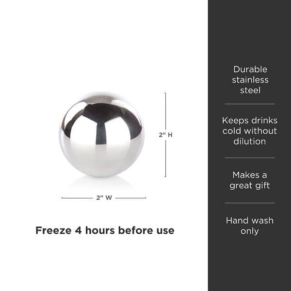 round stainless steel ice cubes 1