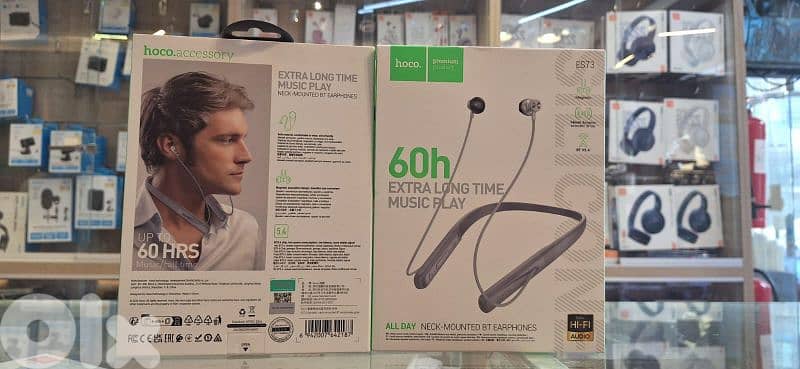 Hoco neck mounted by earphones es73 0