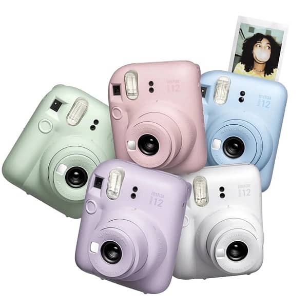 Fujifilm Instax Mini 12 Instant Polaroid Camera 5 Colors Available 0