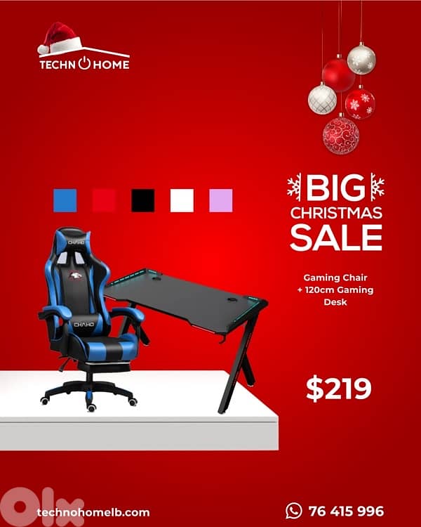 Special Offer Offer Gaming Chair + Gaming Desk 0