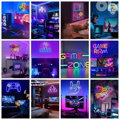 Gaming LED Wall Neon Signs For Gaming Room Decor