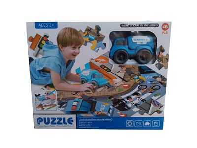 48 pieces police coloring puzzle