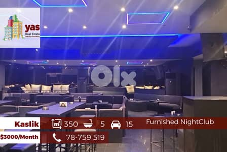 Kaslik 350m2 | Furnished NightClub | Rent | Perfect Investment | EH/KM