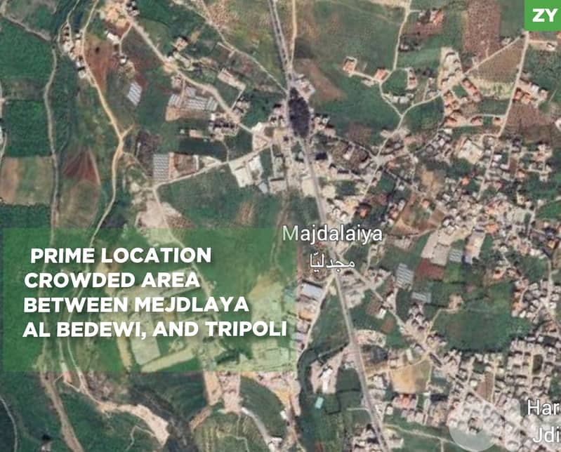 LAND -  investment located in ZGHARTA MAJDALAYA ! REF#ZY129888 ! 0