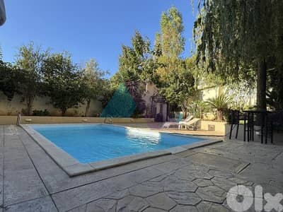 220m2 apartment+garden+terrace+pool+view 4sale in Brazilia/Hazmieh