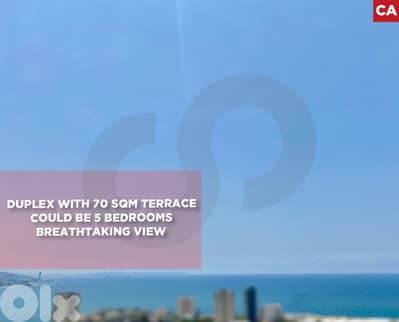 Duplex, terrace, sea view,Tabarja - Kfaryassine/كفرياسين  REF#CA129902