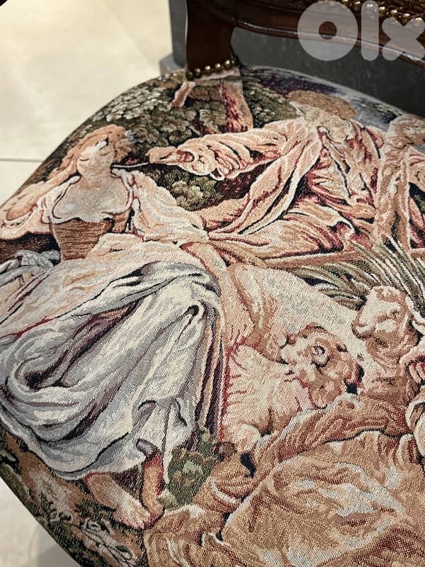 2berjer and table marble auntique 13