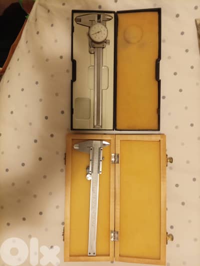 Vernier Calipers, dial & analogue, mm/inch