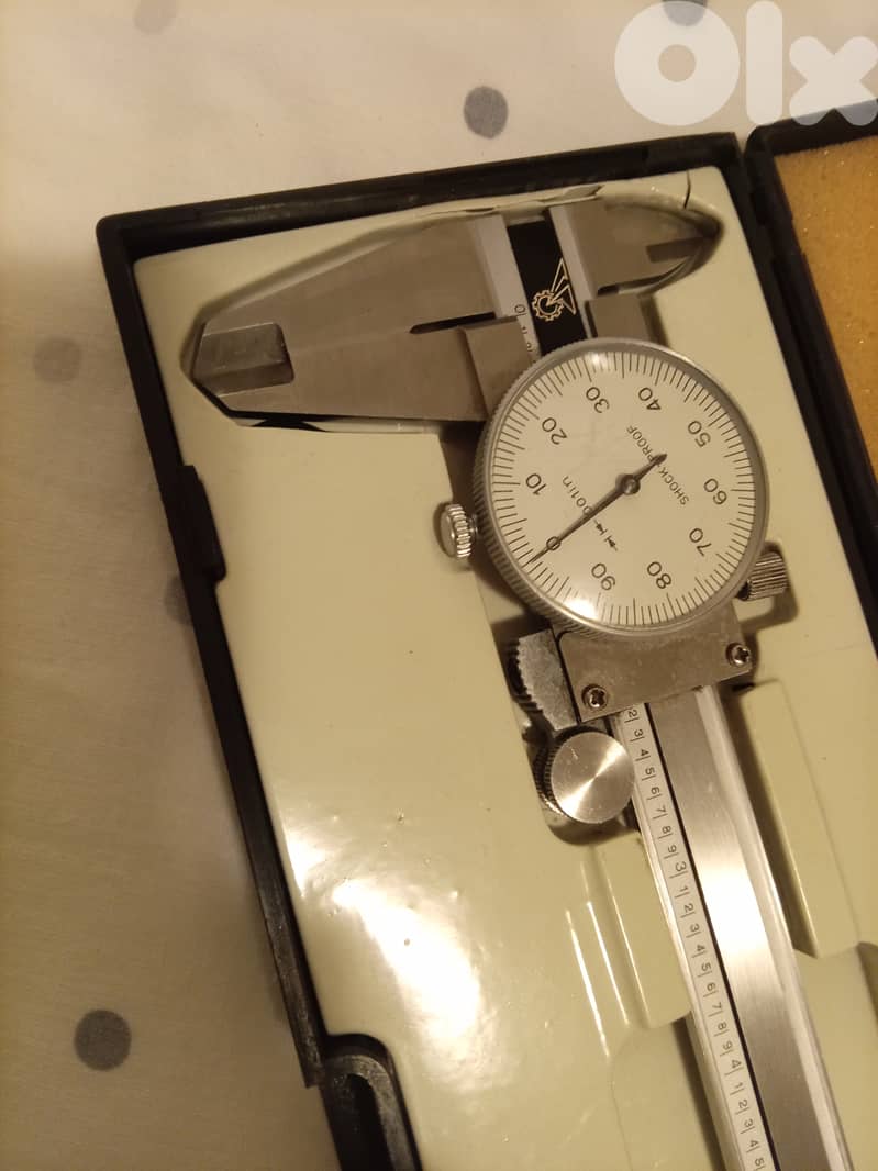 Vernier Calipers, dial & analogue, mm/inch 1
