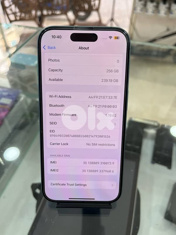 iphone 16 256gb battery 100% apple warranty ktir ndif 9