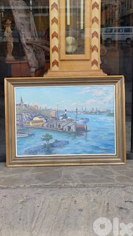 لوحة رسم زيتي اوروبية 1