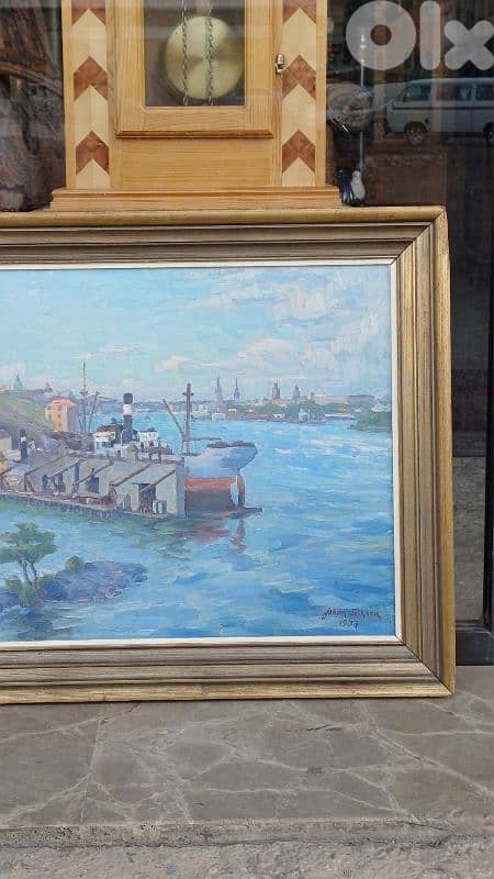 لوحة رسم زيتي اوروبية 4