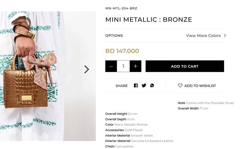 GAIA AUTHENTIC MINI BAG 3