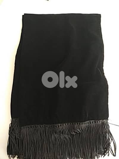 Velvet black scarf (made in UK) - Not Negotiable