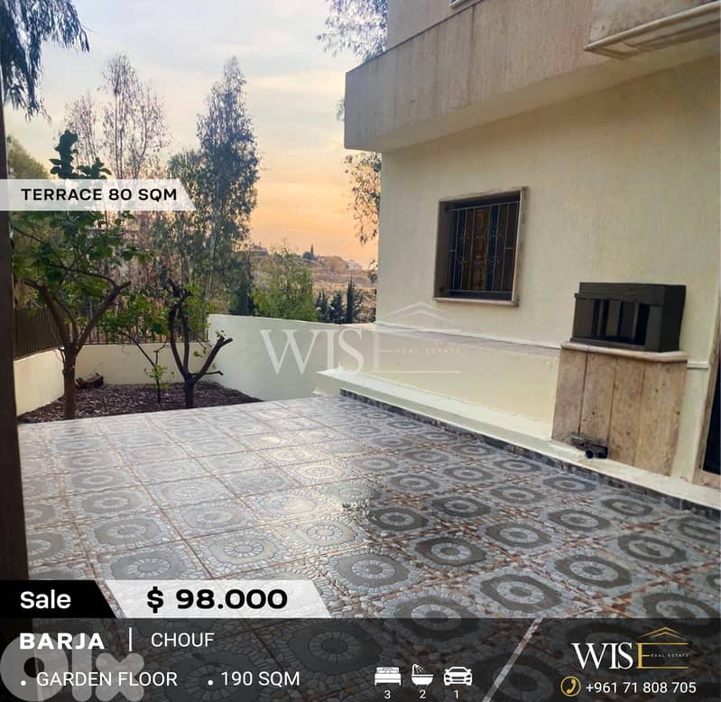 190 SQM Apartment for SALE in Barja – Chouf! 0