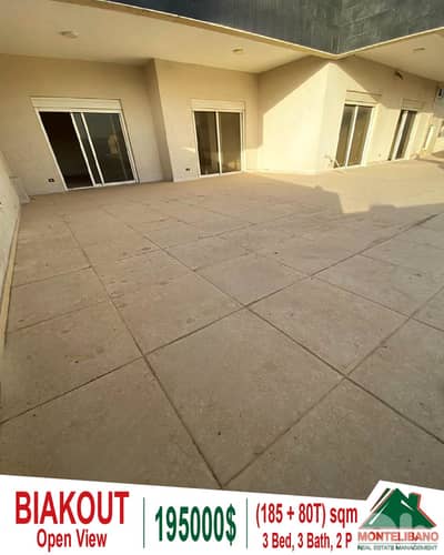 185 sqm Apartment For Sale in Biakout with 80 sqm Terrace+ Open View