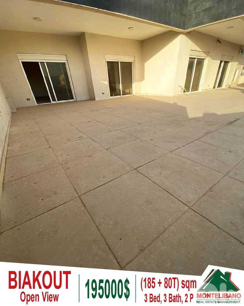185 sqm Apartment For Sale in Biakout with 80 sqm Terrace+ Open View 0