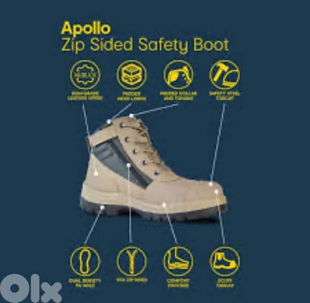 أحذية عمل بسحاب جانبي من Kmart، تحمل علامة "JACKFOC" 1