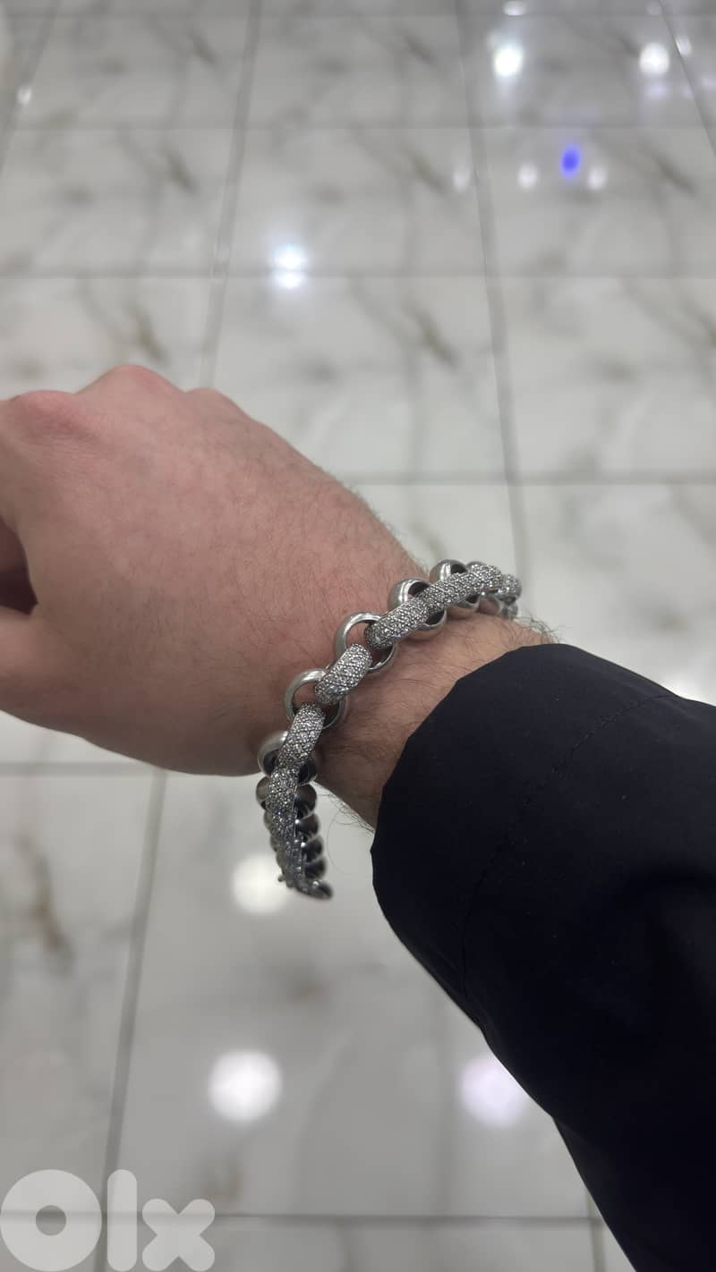 Round Cable Link Bracelet - Sterling Silver 925 - Australuan made 1