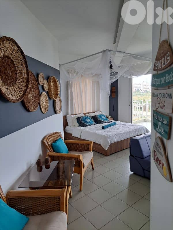 Bohemian beachfront chalet in jbeil - شاليه على شاطئ البحر في جبيل 1