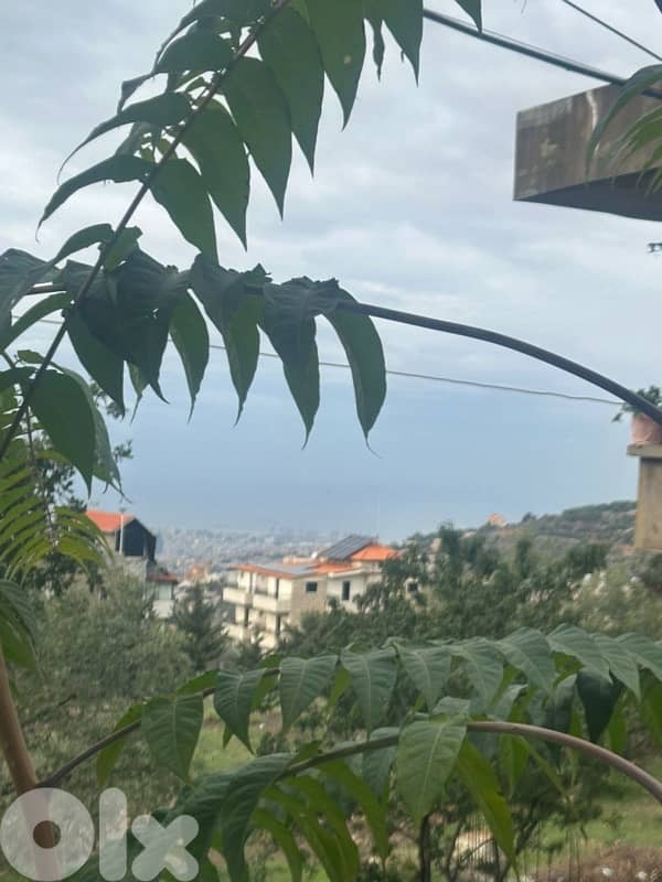 750m Land Zone 30/90 four floors building Aley SeaView Sale 1