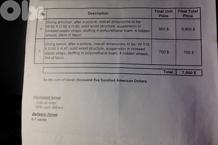 Dining or Conference Table Chairs 3