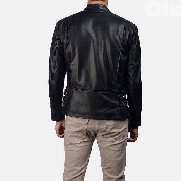 real leather biker jacket s m l xl only 6