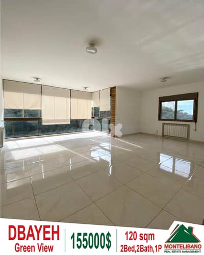 120 sqm Apartment For Sale in Dbayeh (ضبية) with Green View