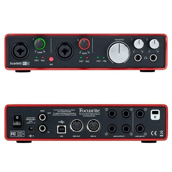 soundcard scarlett 6i6 2nd gen 1