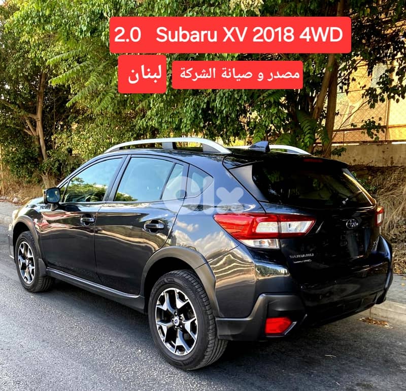 Subaru XV  2018 4WD 2.0 مصدر وصيانة الشركة لبنان 0