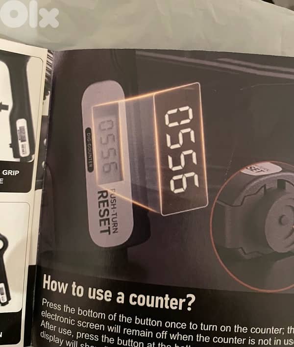 handgrip adjustable with counter digital 2