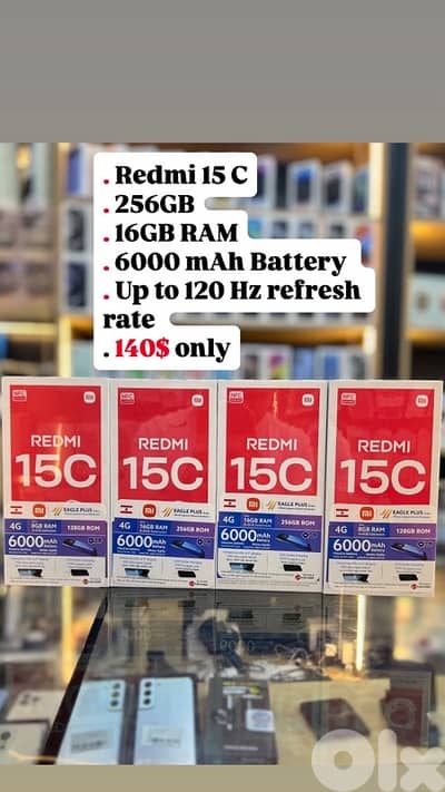 Brand New - Redmi 15 - 15C - 256GB
