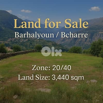 Land for Sale – Barhalyoun / Bcharre / RF