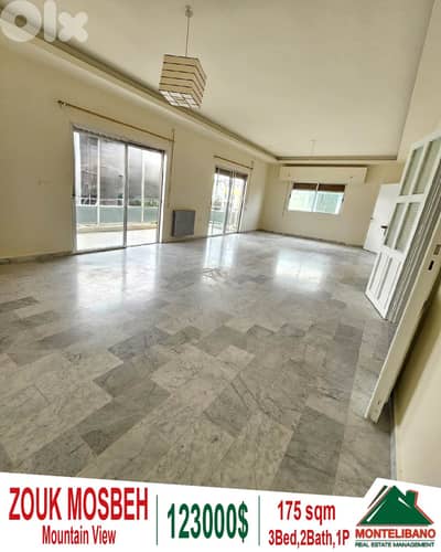 175sqm Apartment For Sale in Zouk Mosbeh (زوق مصبح) with Mountain View